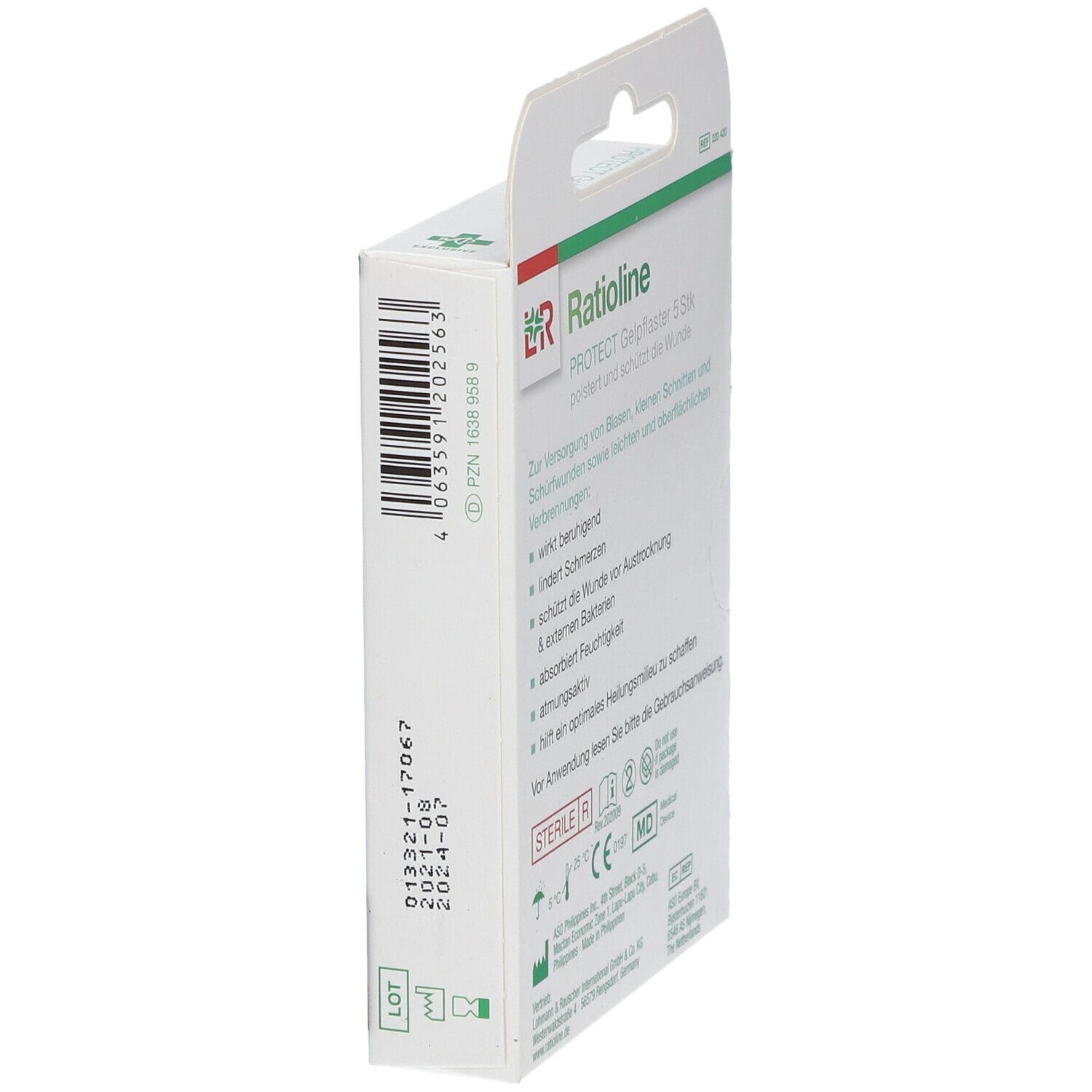 Ratioline® PROTECT Blasenpflaster 7 x 4,2 cm