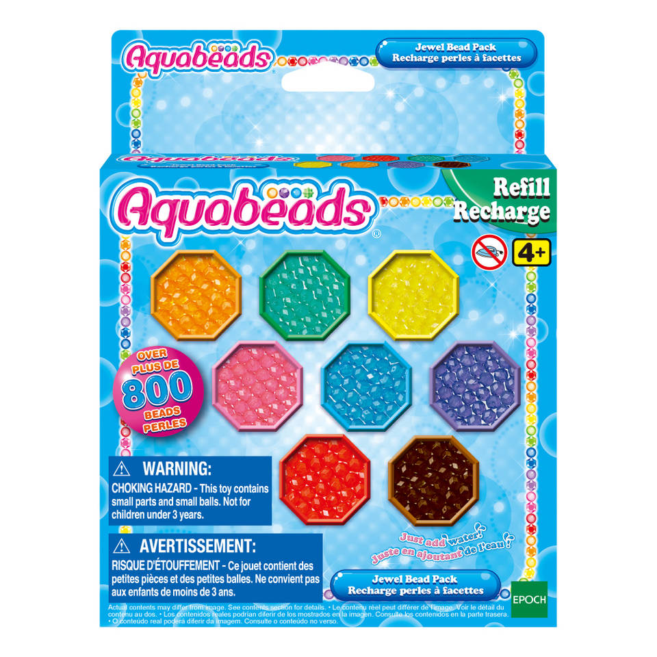 Aquabeads navulling juweel parelpakket - 800 parels