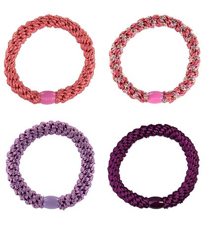 Kknekki Haargummis - 4er-Pack - Lila/Rosa
