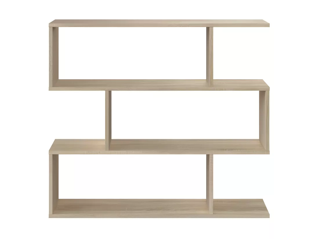 Bibliothèque 3 niveaux Chêne - TABA - L 110 x l 25 x H 97 cm