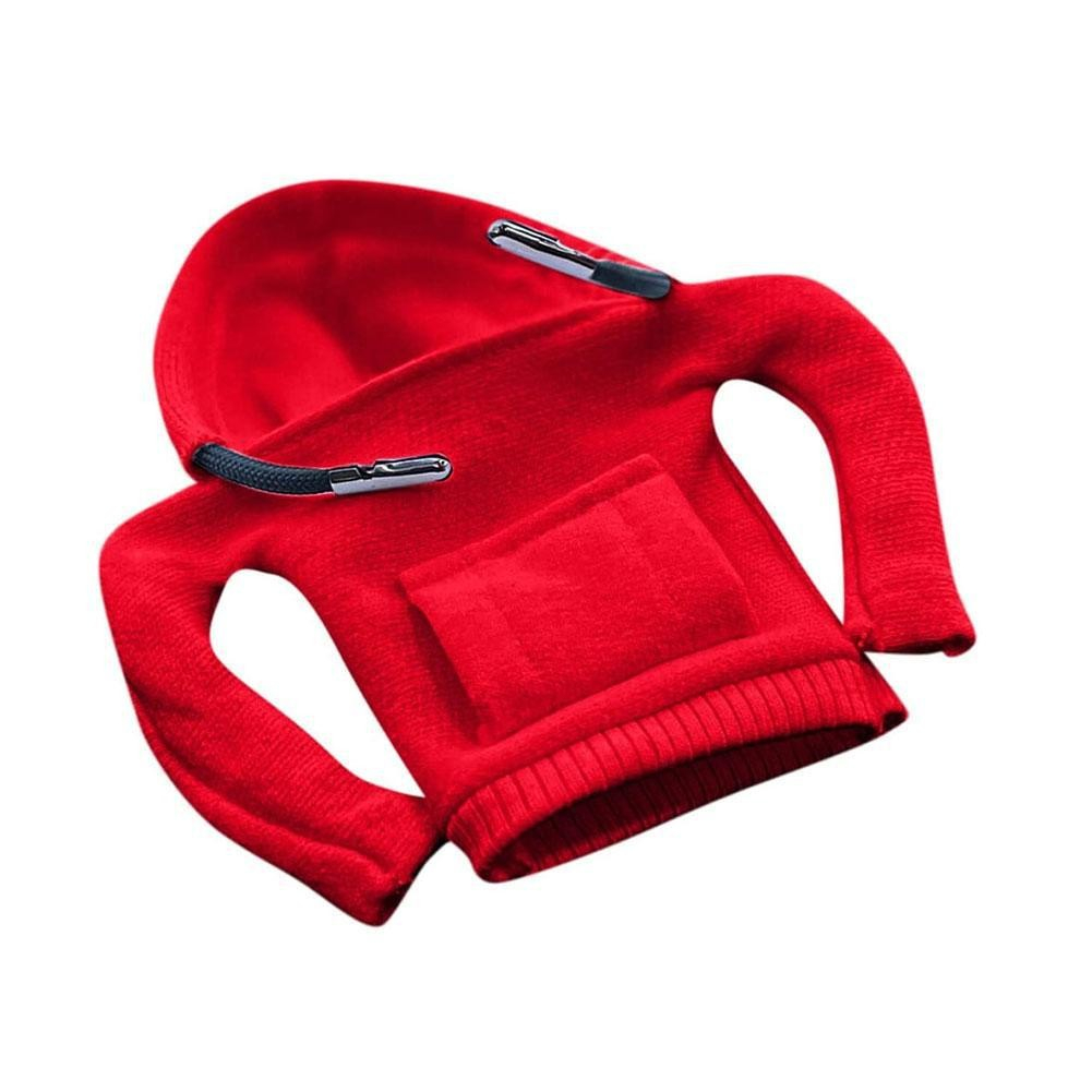 Universal Auto Schaltknauf Abdeckung Schalthebel Hoodie Schutz Überzug - Rot