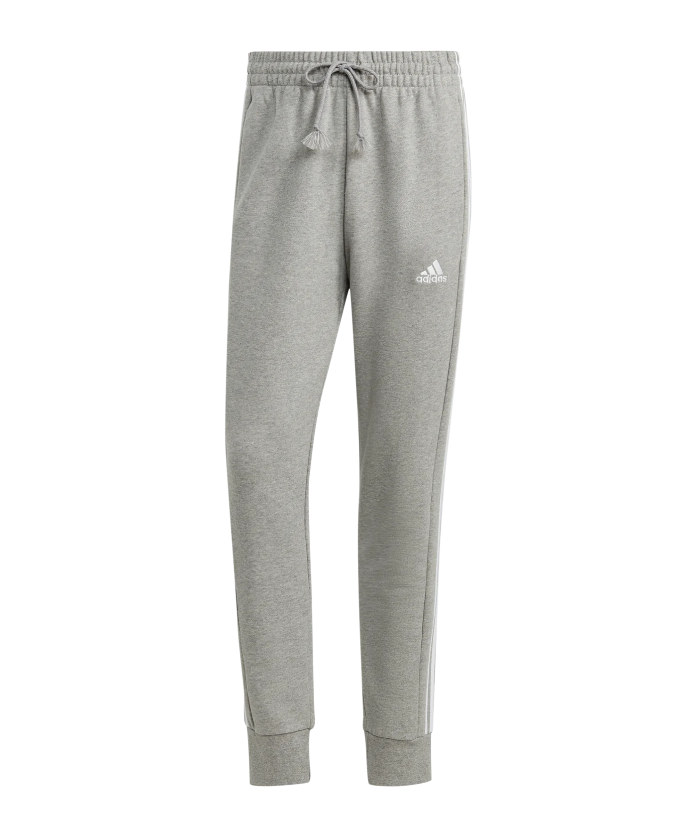 adidas Essentials French Terry Tapered Cuff 3-Stripes Pan Grey