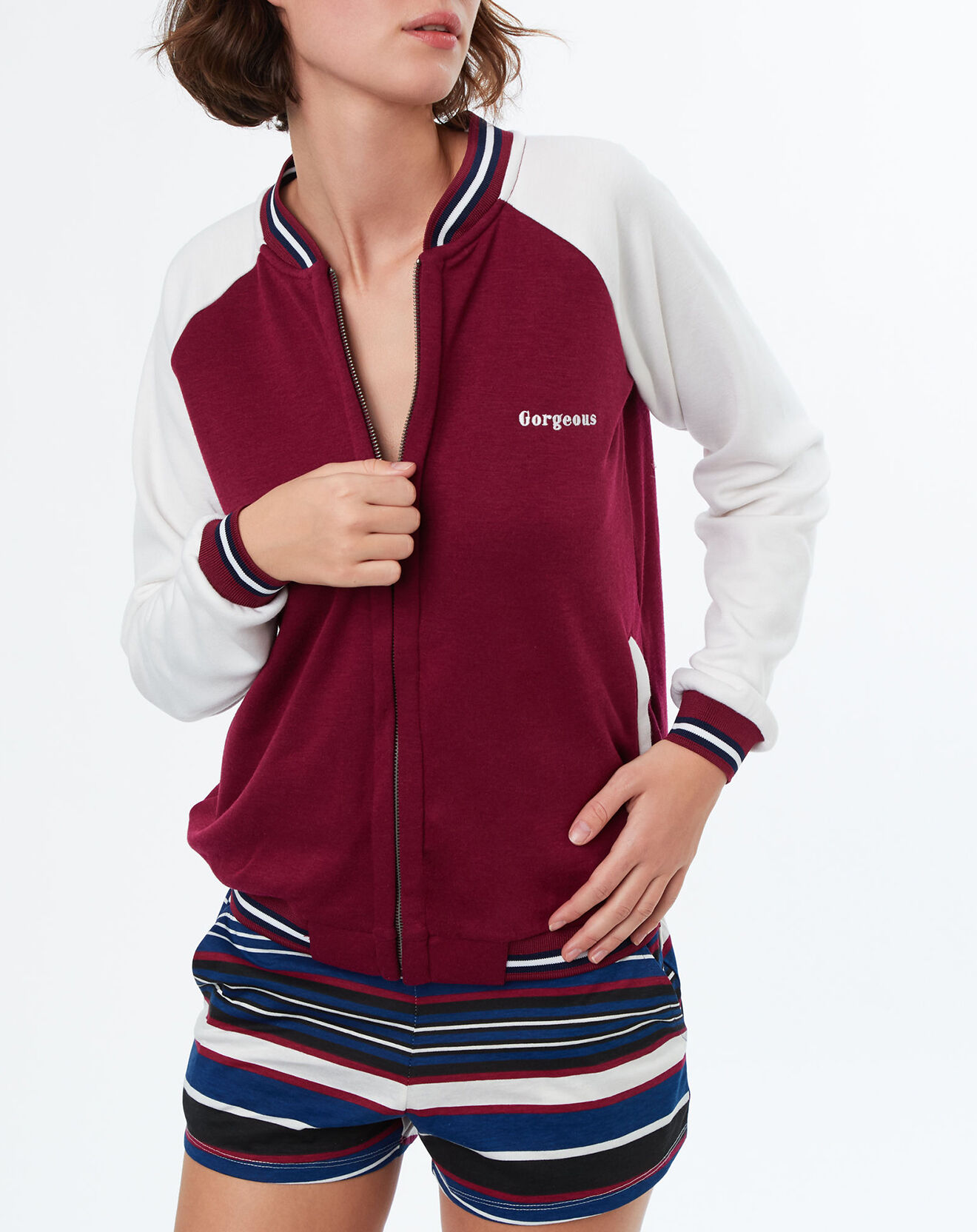 Etam Teddy pyjama Zacharie bordeaux grenat