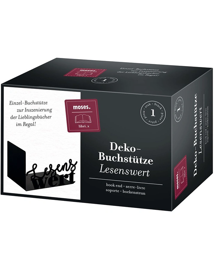 Buchstütze LIBRI_X LESENSWERT