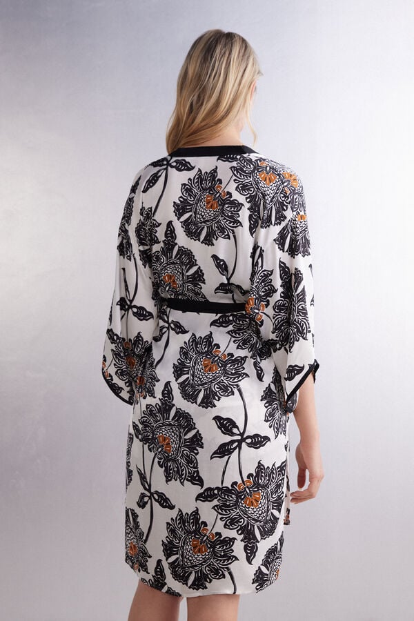 Kimono de cetim viscose Folk & Delicious