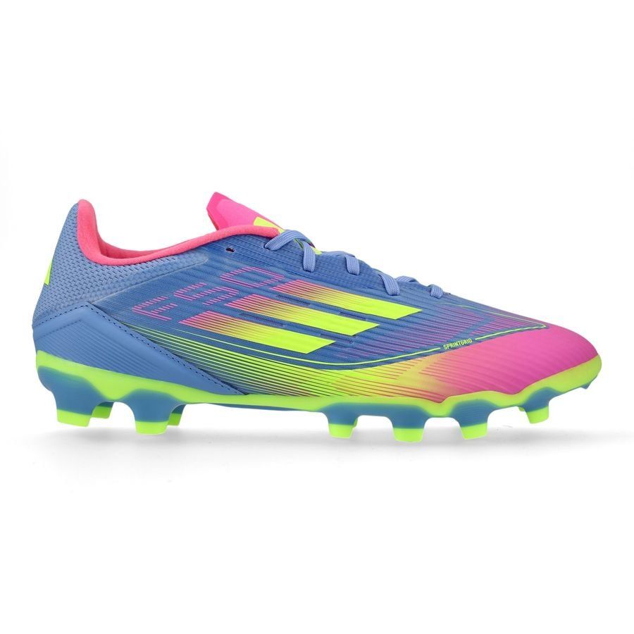 adidas F50 League MG Celestial Victory - Blue Fusion/Lucid Lemon/Lucid Pink