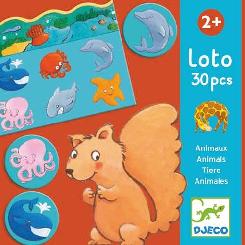 Jeu éducatif  2y loto des animaux djeco