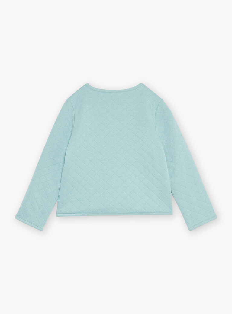 Cardigan réversible sauge