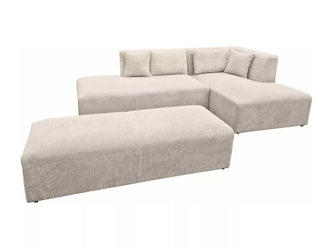 EVA L beige modulable avec pouf