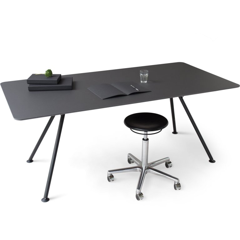 Modulor Tisch Y5 Stahl schwarz 30°