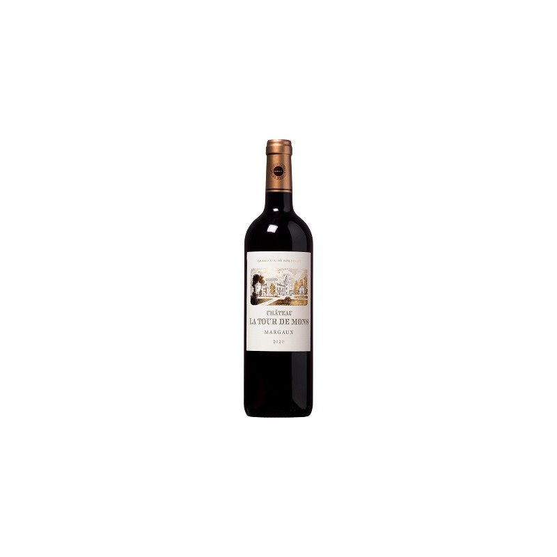 Château LA TOUR DE MONS 2020 - Margaux - Cru bourgeois Supérieur - par Carton de 6 bouteilles 75 cl