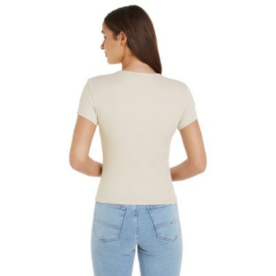 Tee-shirt à manches courtes femme Slim Essential TOMMY HILFIGER