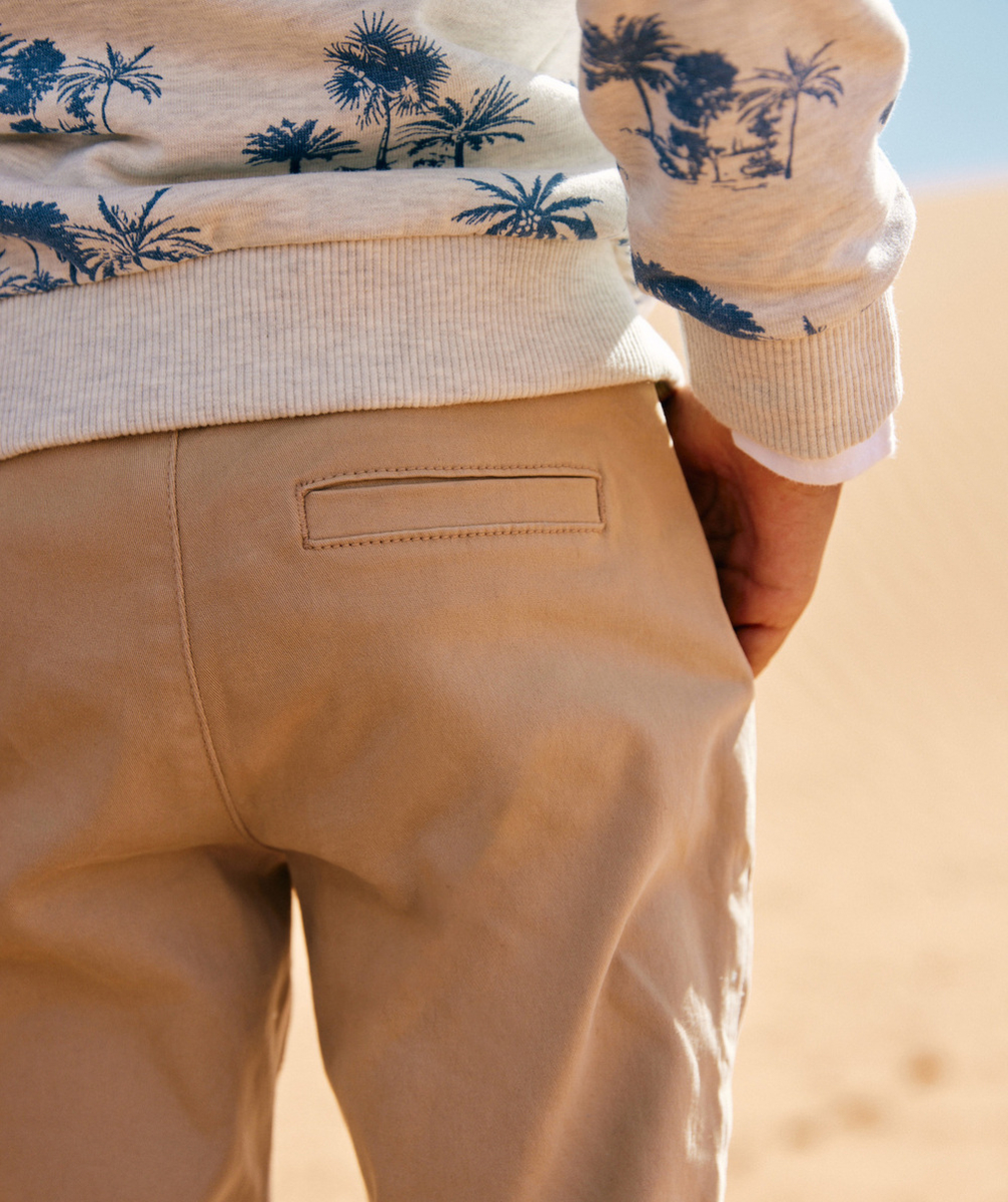 PANTALON RELAX GARÇON BEIGE