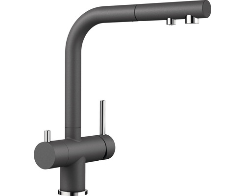 Blanco keukenkraan met handdouche FONTAS-S II rotsgrijs mat 525207