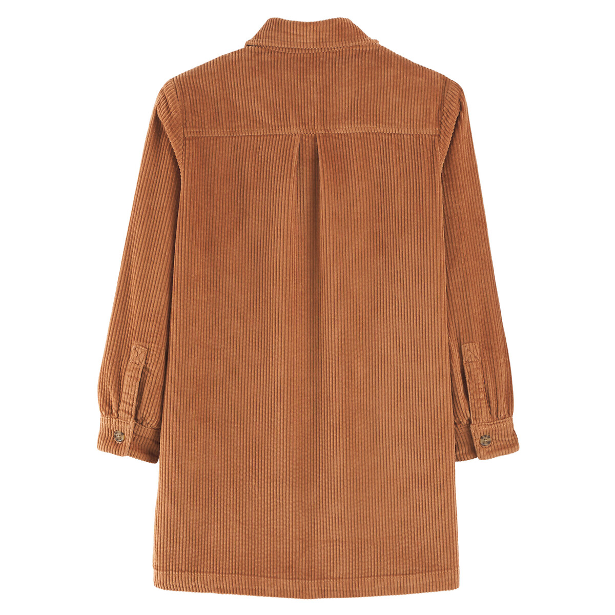 COLEÇÃO LA REDOUTE<br>Vestido reto de veludo com mangas compridas