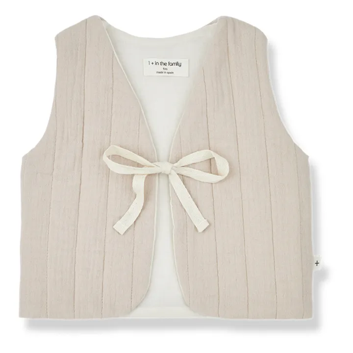 1+ in the family Gilet Sans Manches Etienne Mousseline | Rose pâle