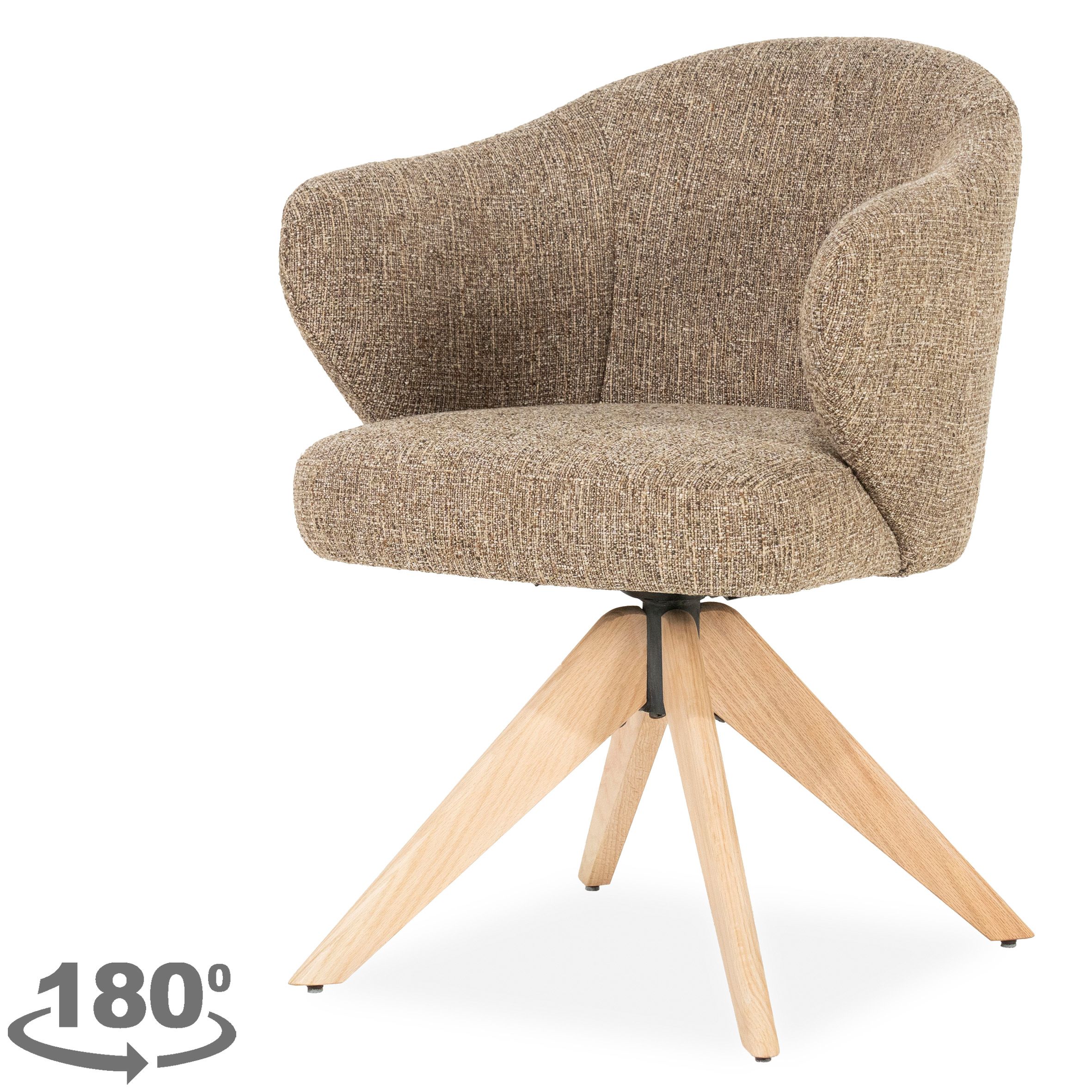 Eetkamerstoel 96346 bruin Connor B61.5 x D60 x H81.5 cm