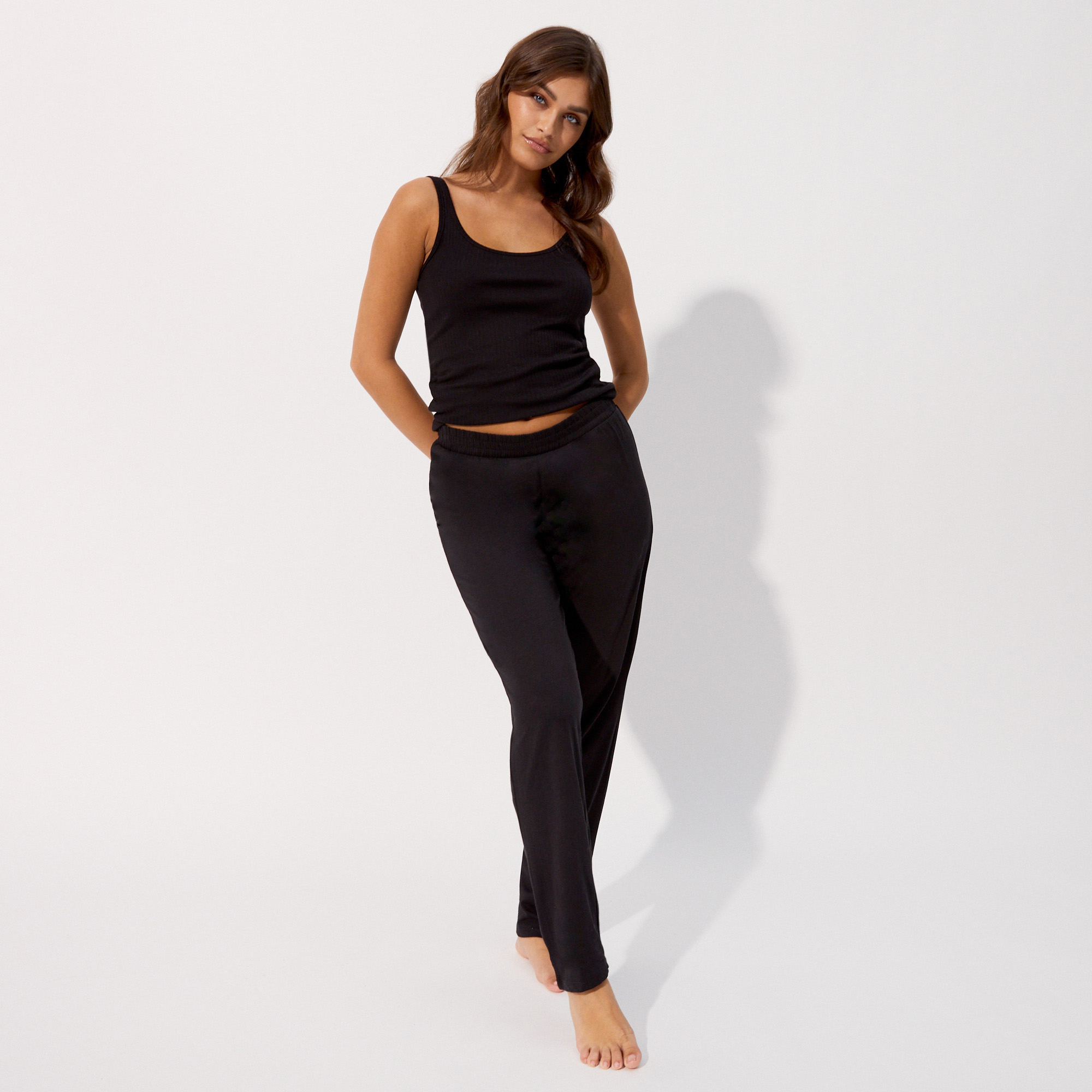 Pantalon carotte uni