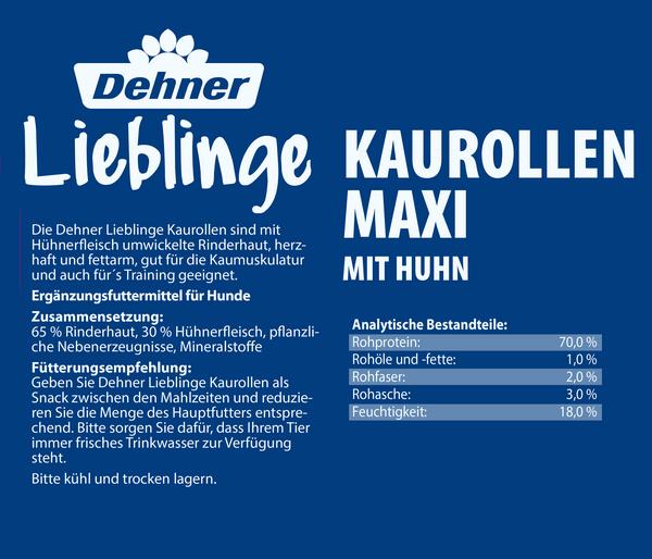 Dehner Lieblinge Hundesnack Kaurollen Maxi mit