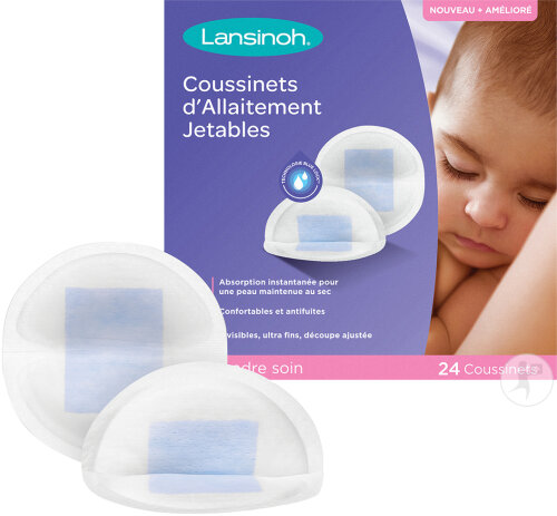 Lansinoh Coussinets D'Allaitement Jetables Blue Lock 24 Pièces