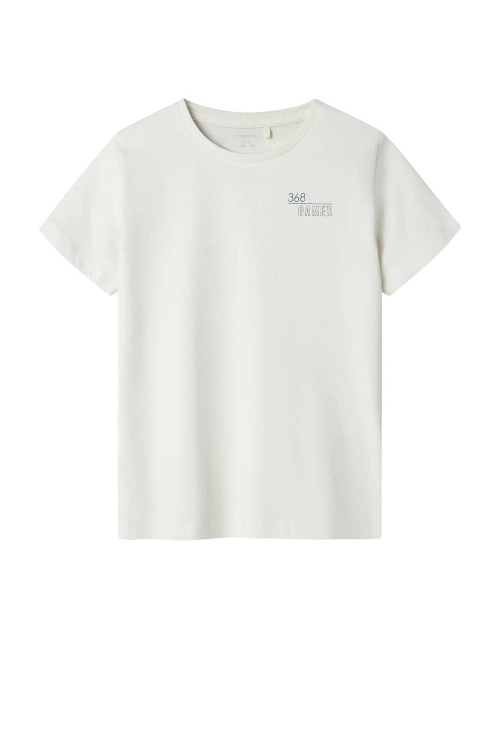 NAME IT T-shirt NKMKARLETTO met printopdruk ecru