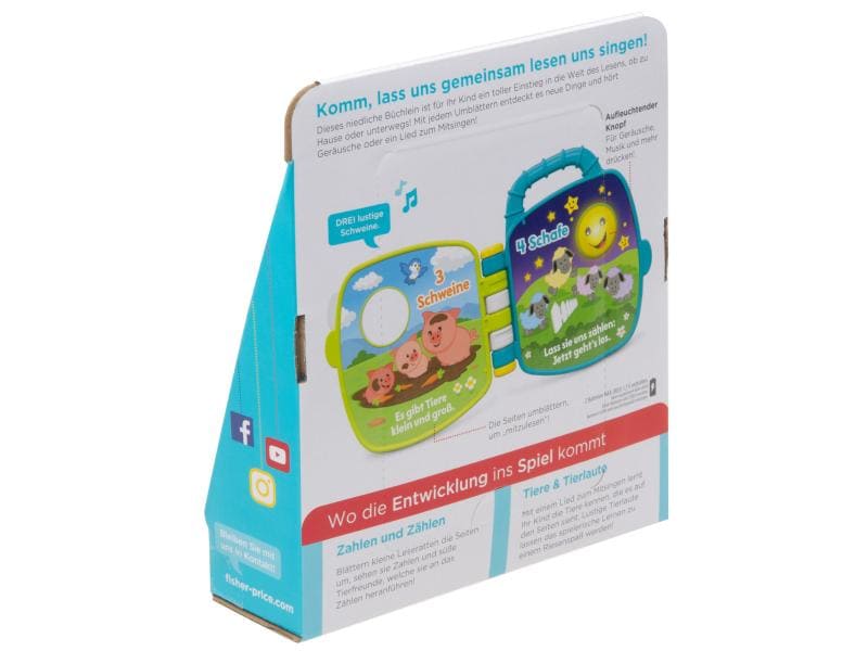 Fisher-Price Musikspielzeug Tierfreunde-Liederbuch Für den bestmöglichen Start ins Leben