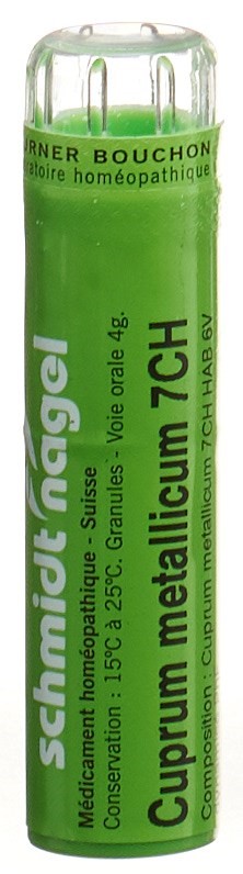SCHMIDT-NAGEL Cuprum metallicum 7 CH<br>4 g, Granulat