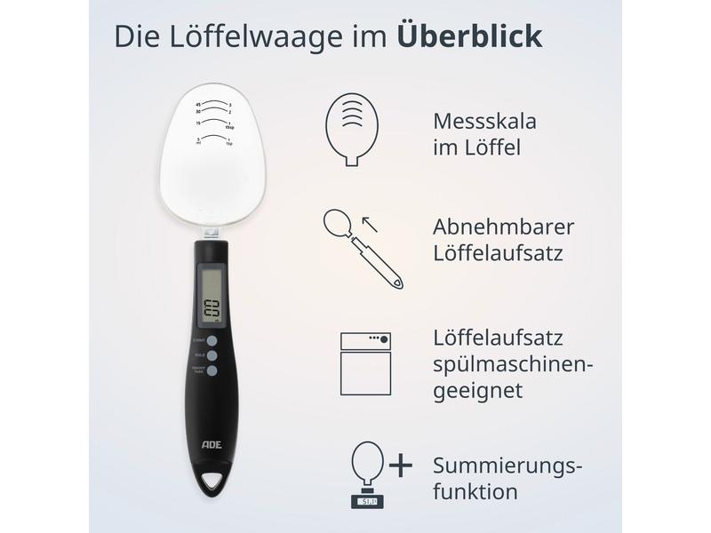 ADE Löffelwaage Eni Schwarz Waage Grün