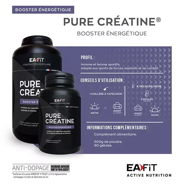 Eafit Pure Créatine 90 gélules