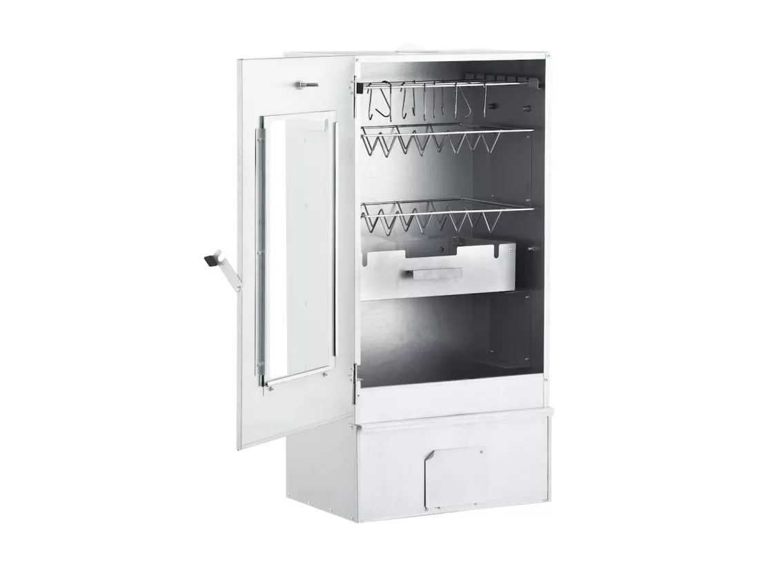 Fumoir de four à BBQ avec 1 kg de copeaux de bois 44,5x29x83 cm
