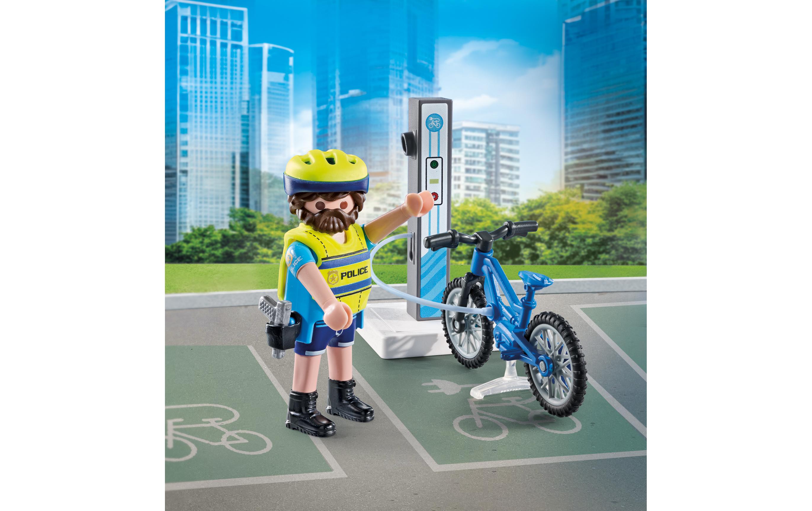 Action Heroes Polizei Fahrradstreife 71732Spielfigur-Set