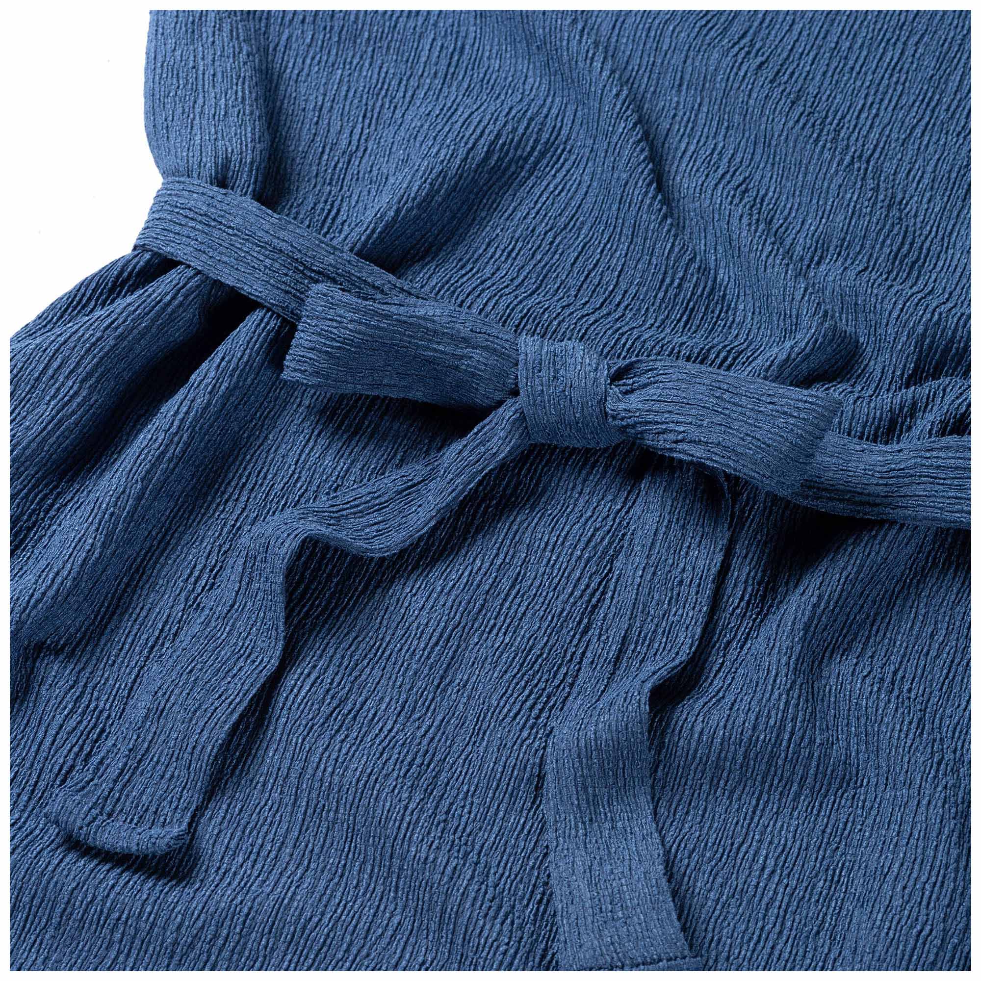 Prénatal zwangerschapsshirt mouwloos effen blauw