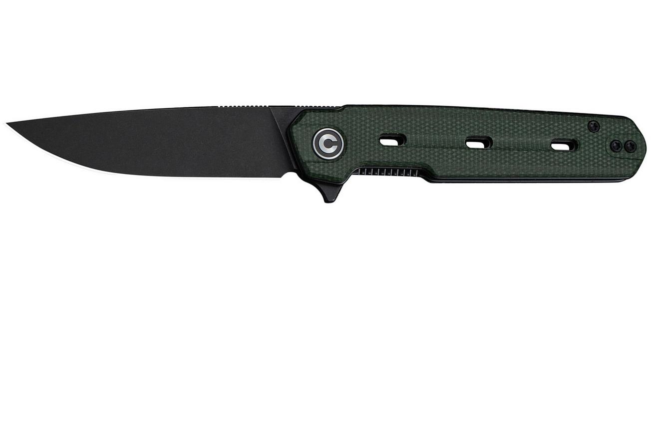 Civivi Navo C25015A-2 Blackwashed Nitro-V, Green Micarta, zakmes, Ostap Hel design