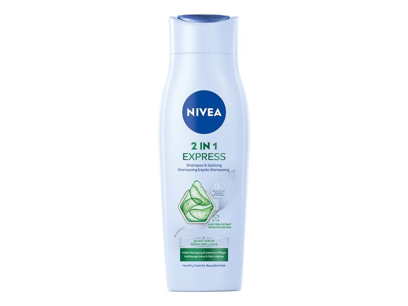 NIVEA Shampoo und Spülung 2in1 Express 250 ml Shampoo und Spülung versorgt das Haar im Handumdrehen mit intensiver Pflege