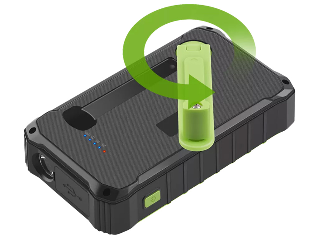 Denver PSO10012 solar powerbank - 10.000 mAh