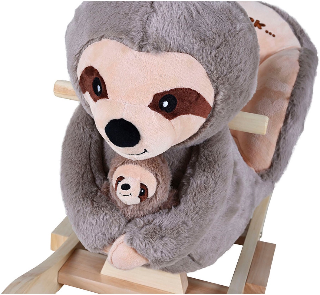 Knorrtoys® Schaukeltier »Faultier Luis« mit Plüsch-Faultierbaby