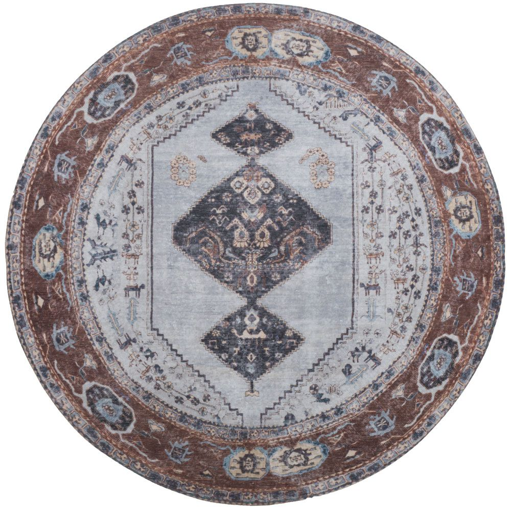 Karaca antra Brown Rond 120 cm