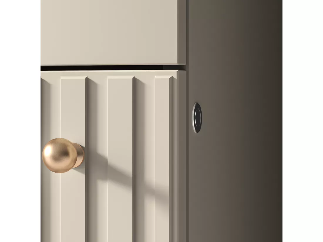 Vitrine 2 portes LED Nova Cachemire