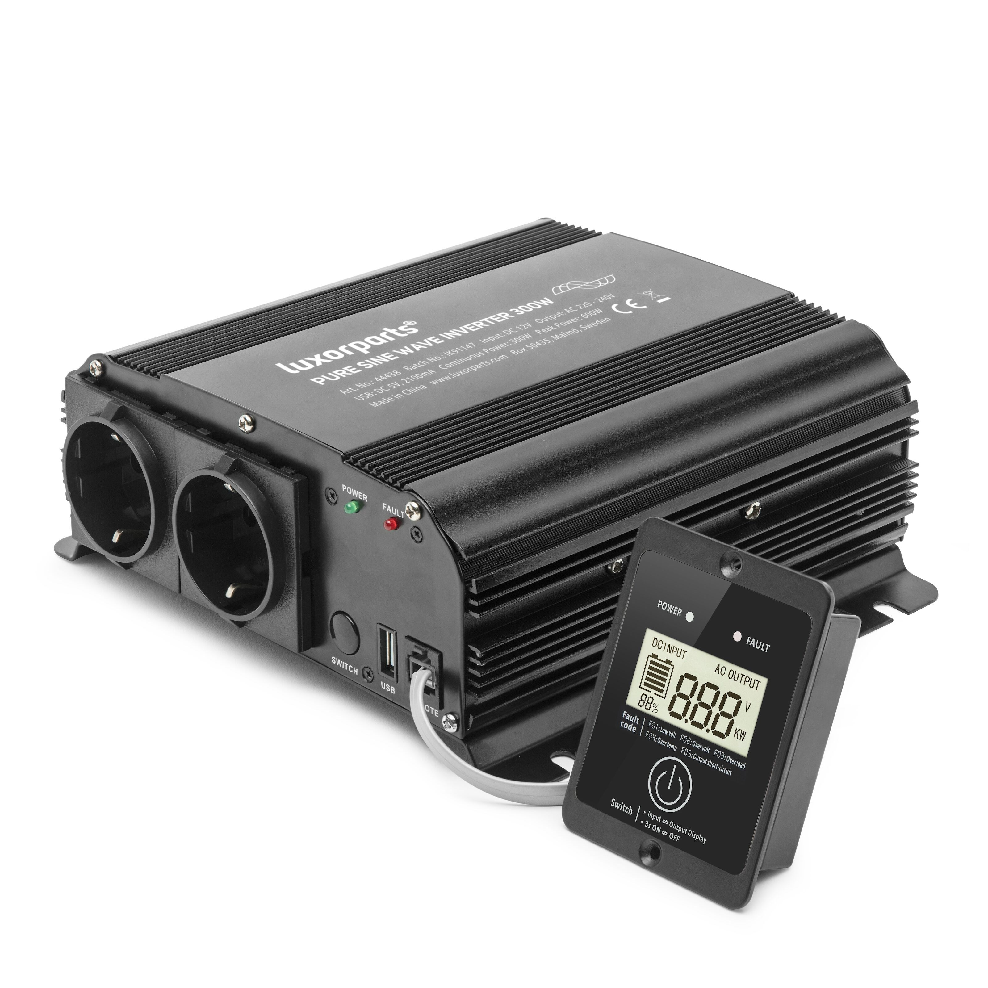Luxorparts Vekselretter med ren sinuskurve 300 W