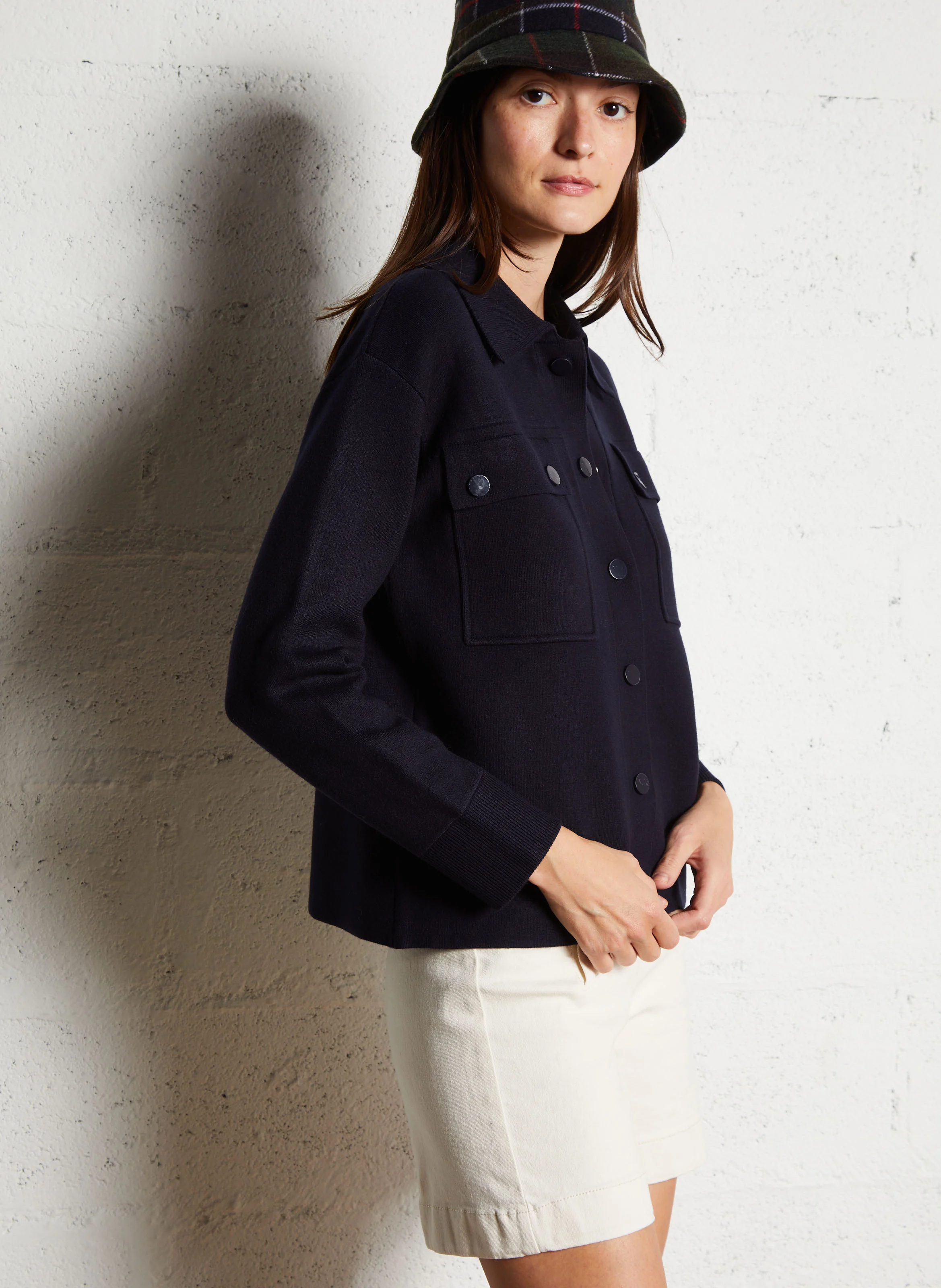 CORENTIN - Gilet droit boutonné| Bleu
