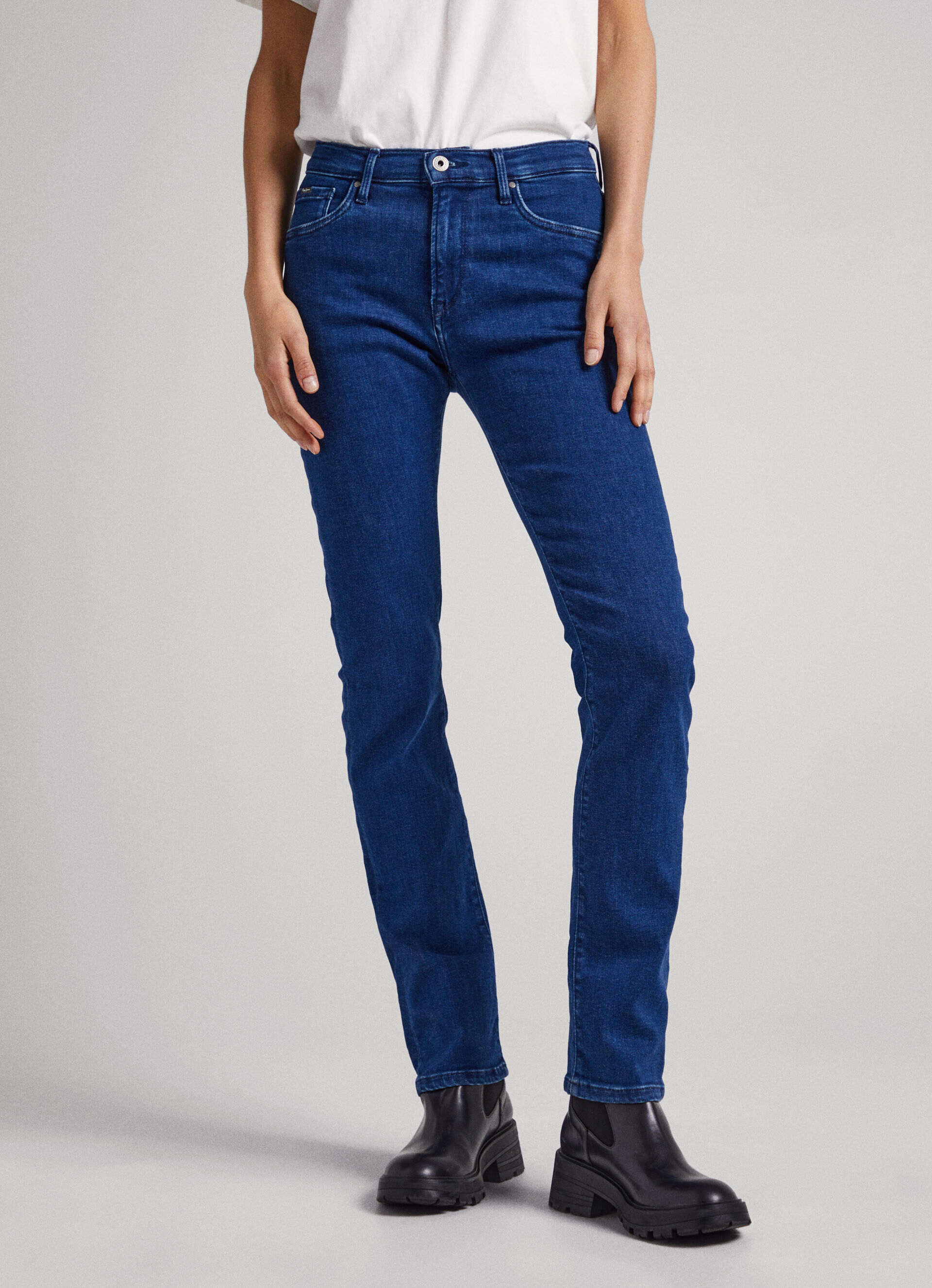 CALÇA JEANS GRACE FIT SLIM TIRO ALTO - jeans