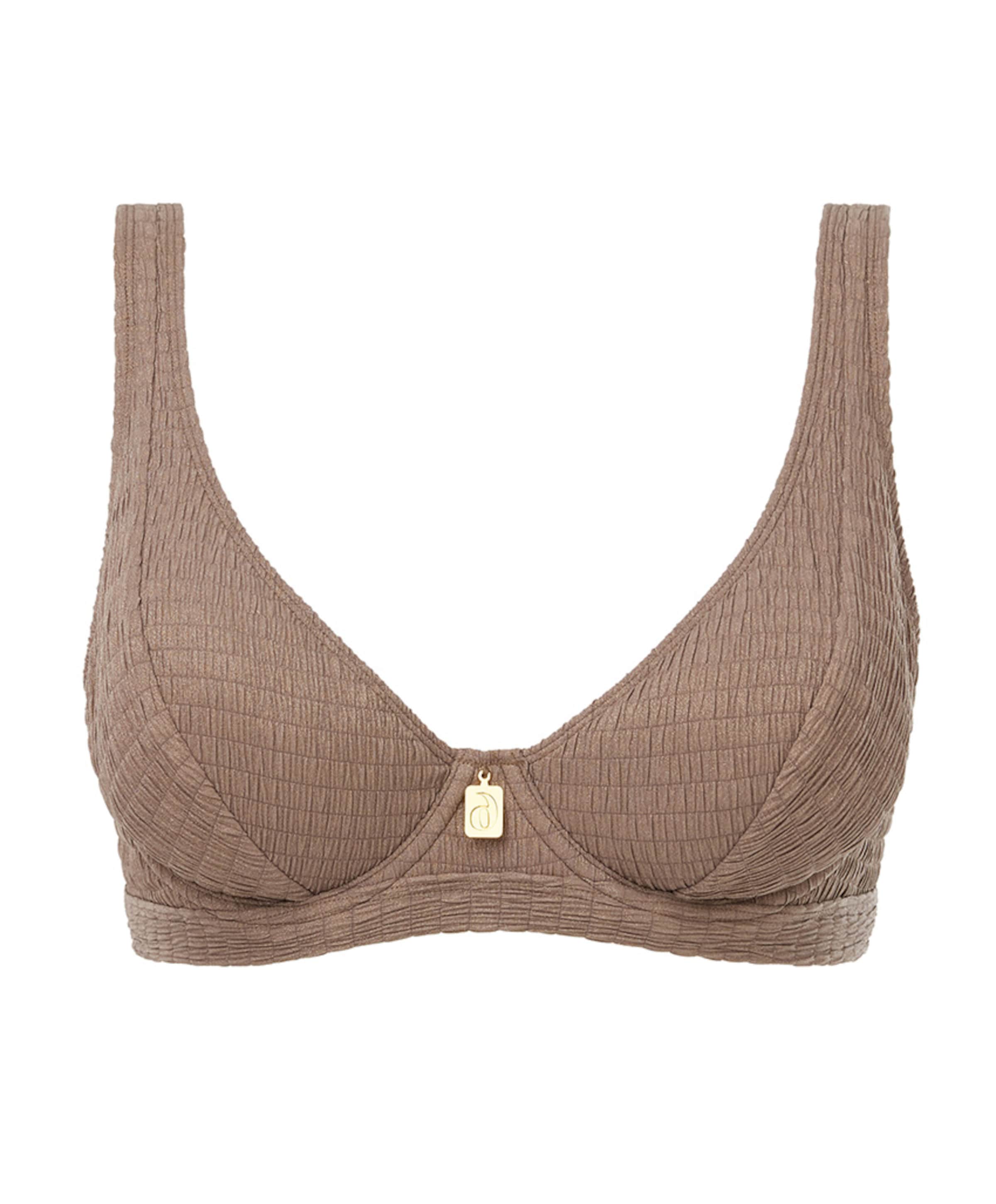Annadiva Dames bikinitop bruin
