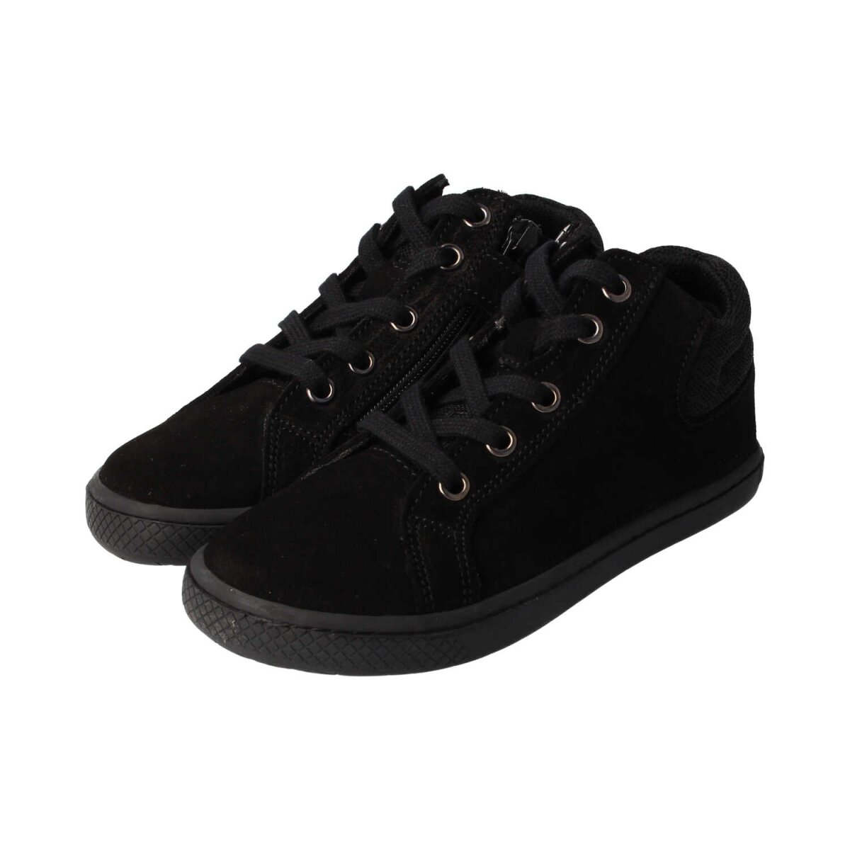 WL32051-0 black STAY-HAPPY velours textil laces zipper Weite/W