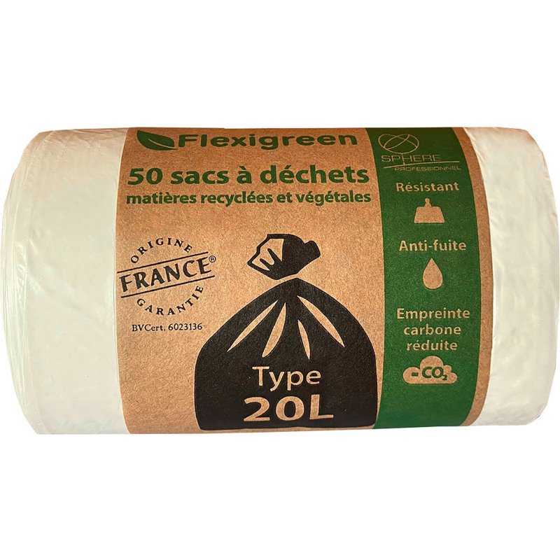 Sac poubelle 20 litres blanc - 500 sacs