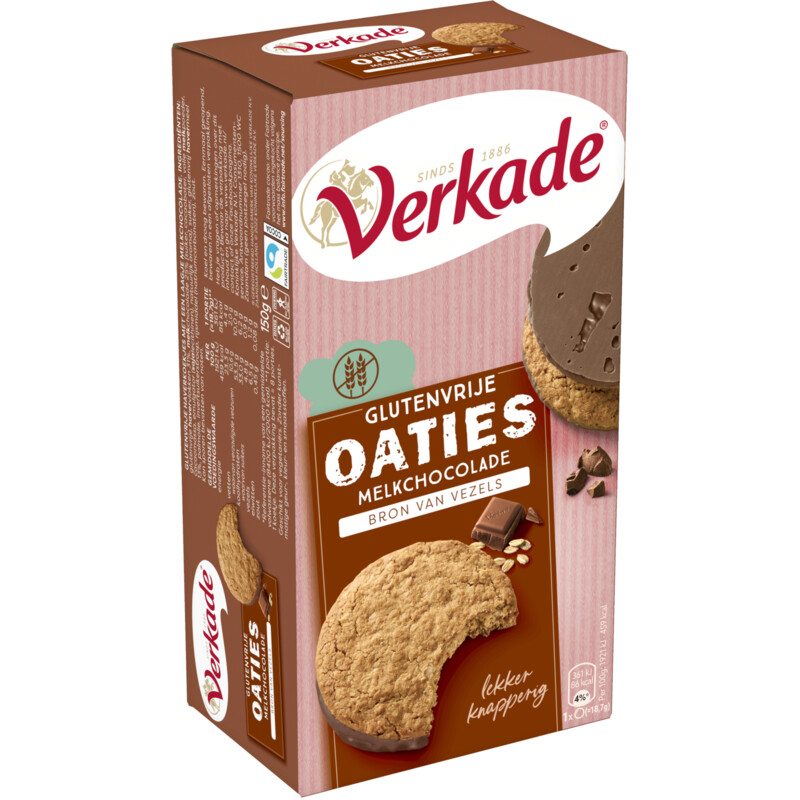 Verkade Glutenvrije oaties melkchocolade