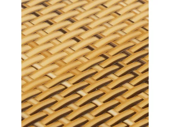 Paravent de balcon marron clair 500x100 cm résine tressée