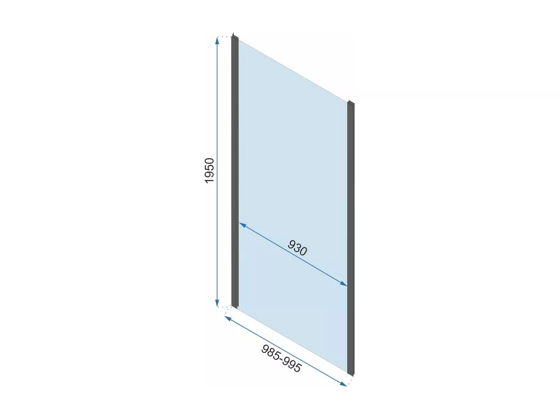 Cabine De Douche Rea Rapid Slide 150X90 Chrome