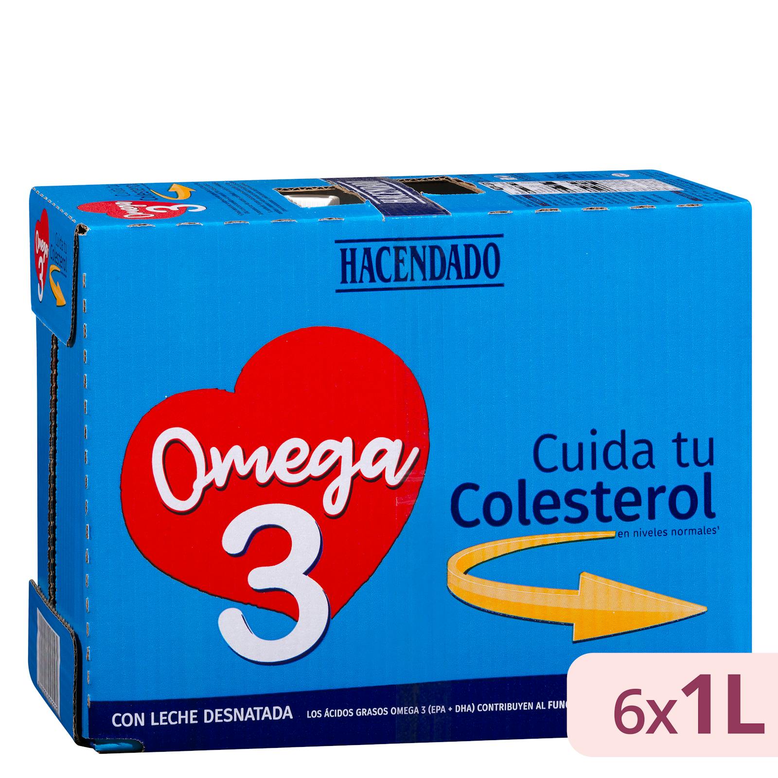 Boisson laitière écrémée Hacendado Omega 3