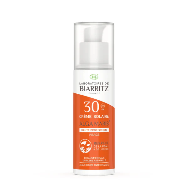 Laboratoires de biarritz Crème Solaire Visage Bio SPF 30 50ml