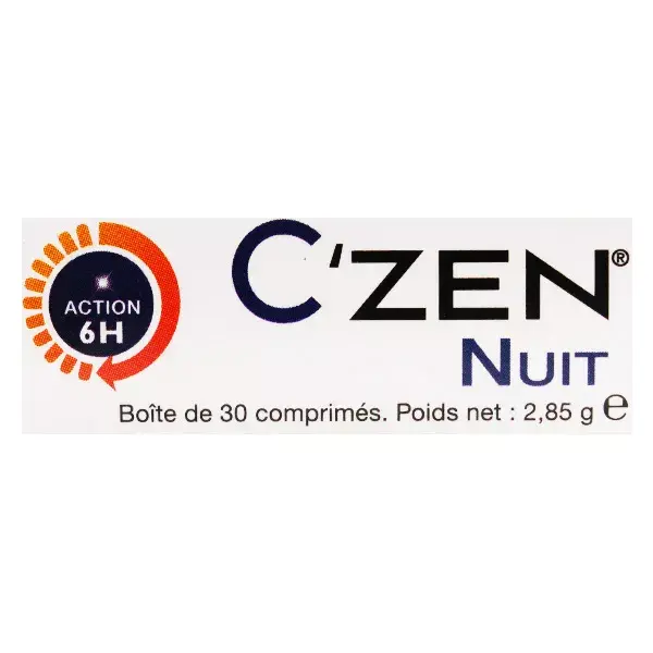 Bausch & Lomb C'zen Night Melatonina de Liberação Prolongada 30 comprimidos